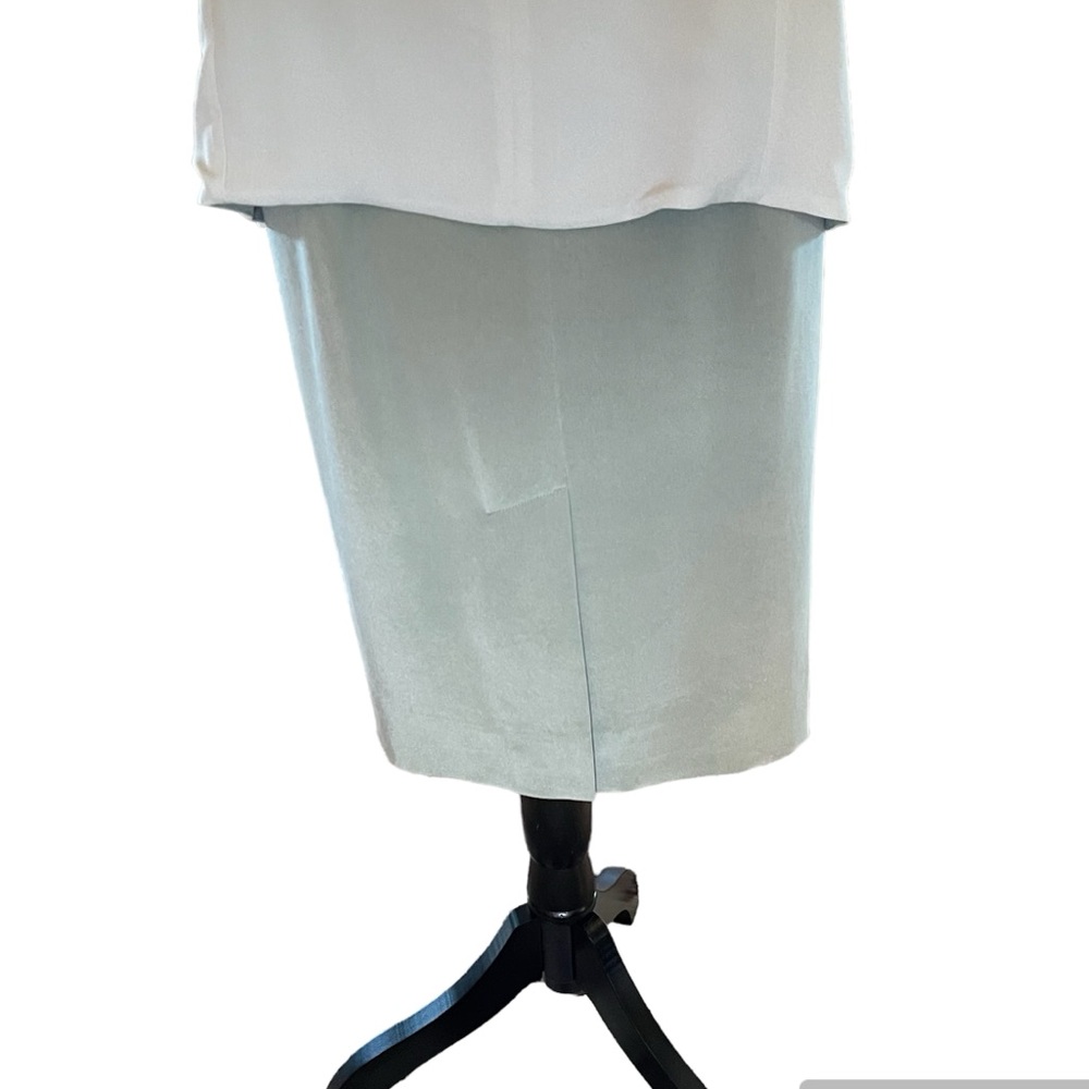 NWT Dana Buchman Sage Green 100% Silk Tank Top & Matching Skirt, Plus Size 20 - Picture 6 of 8